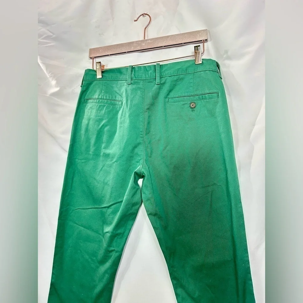 J Crew Flex Straight green pants size W32